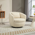 Fauteuil pivotant rembourré avec rangement et design ergonomique
