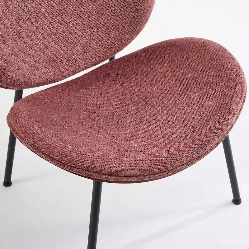 Fauteuil Tripode Shell Chair, tissu orange
