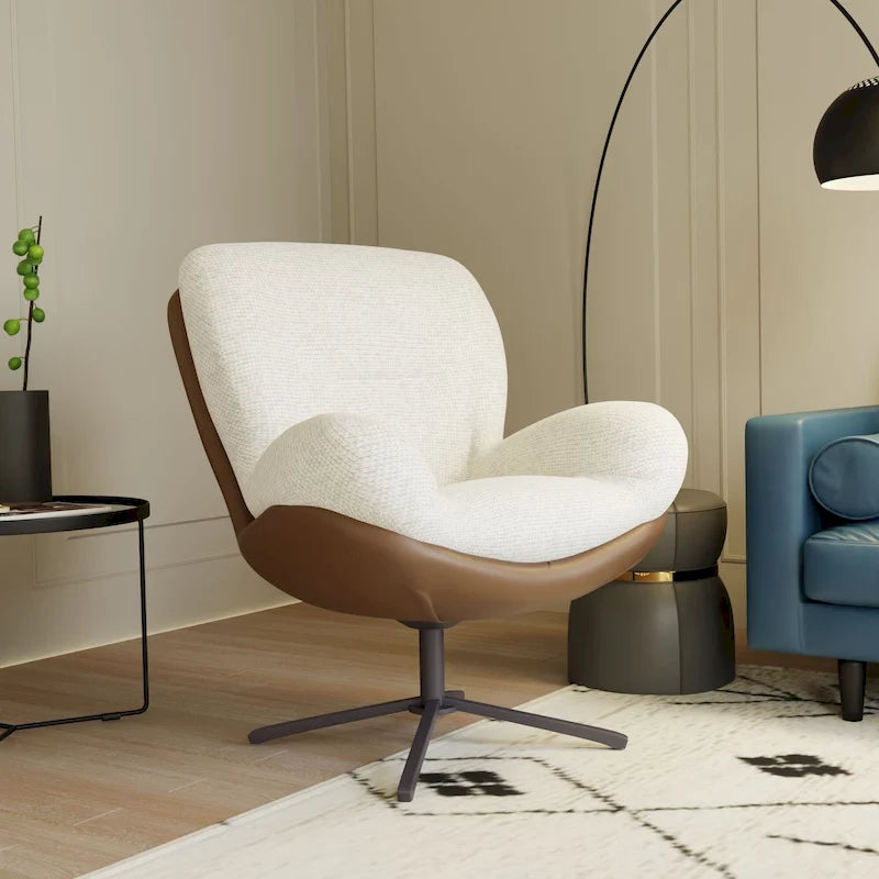 Fauteuil pivotant confortable – Canapé individuel de loisirs