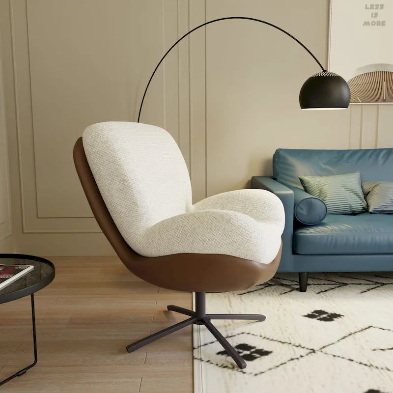Fauteuil pivotant confortable – Canapé individuel de loisirs