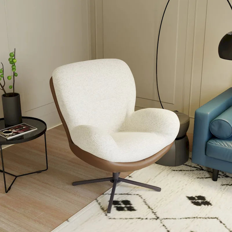 Fauteuil pivotant confortable – Canapé individuel de loisirs