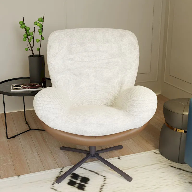 Fauteuil pivotant confortable – Canapé individuel de loisirs