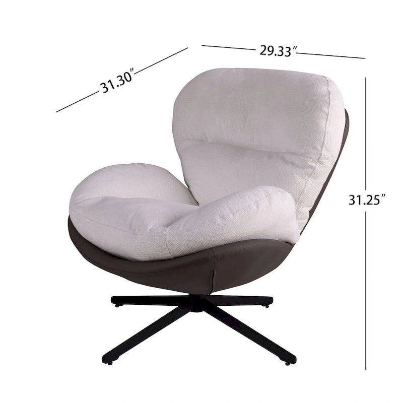 Fauteuil pivotant confortable – Canapé individuel de loisirs