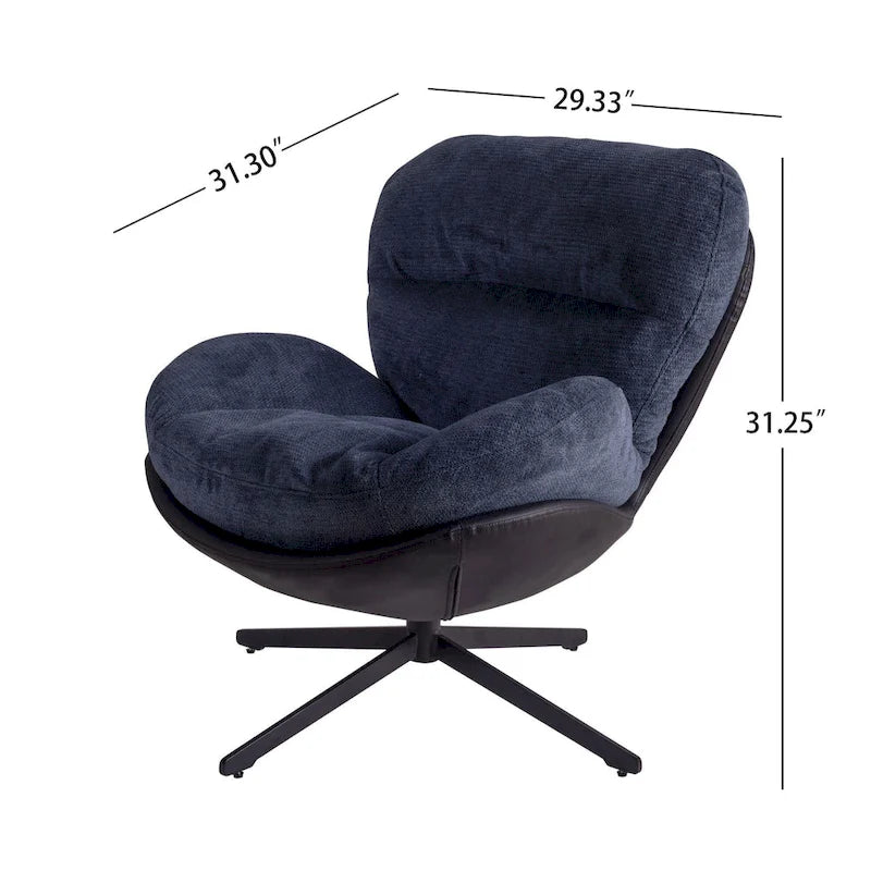 Fauteuil pivotant confortable – Canapé individuel de loisirs