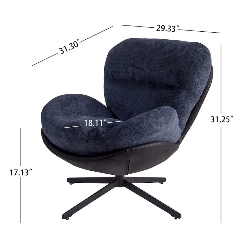 Fauteuil pivotant confortable – Canapé individuel de loisirs