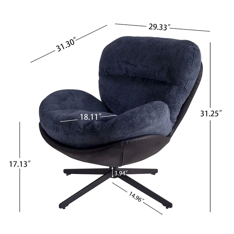 Fauteuil pivotant confortable – Canapé individuel de loisirs