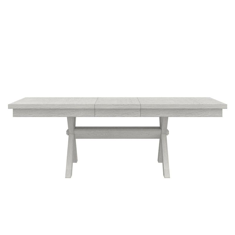 Table à manger extensible rectangulaire moderne en bois massif