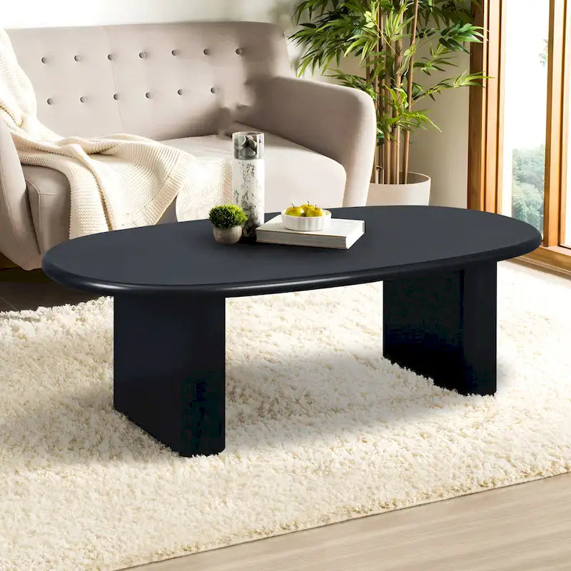 Table basse moderne Table basse ovale