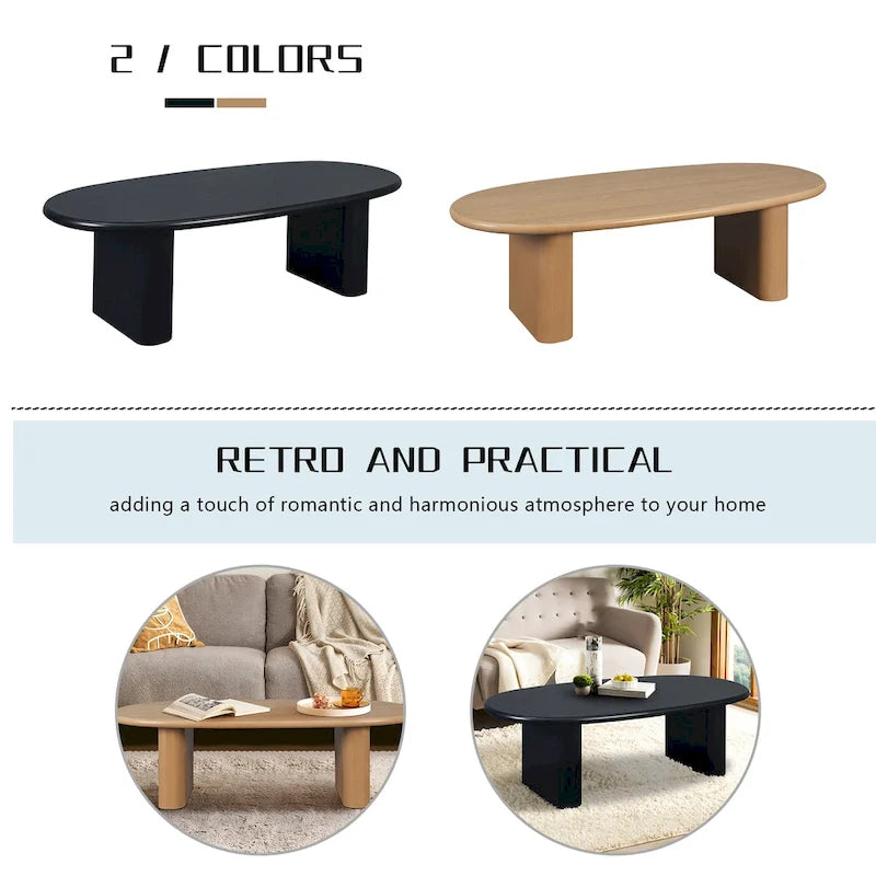 Table basse moderne Table basse ovale