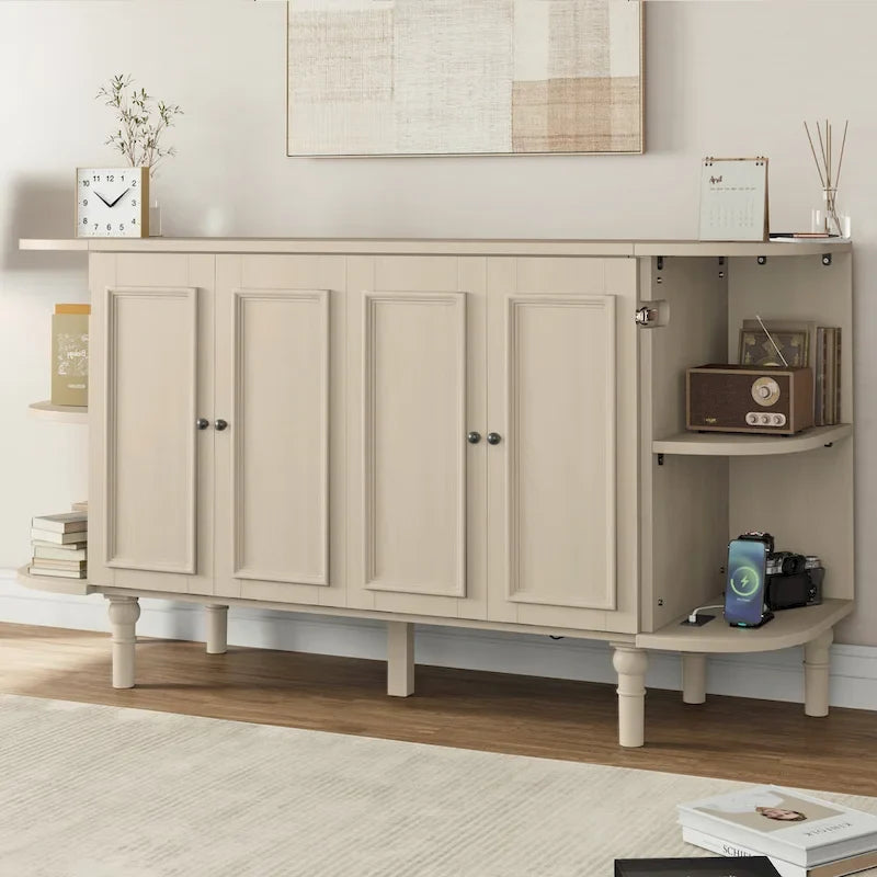 Lit escamotable de style fermette Lit plateforme pliable Lit coffre convertible Lit armoire cube