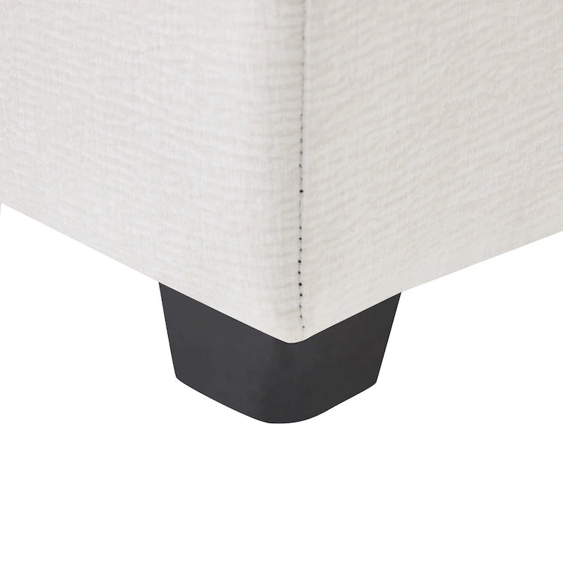 Canapé modulaire en U, 6 places, en chenille, assise profonde
