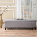 Banc Ottoman de Rangement en Tissu