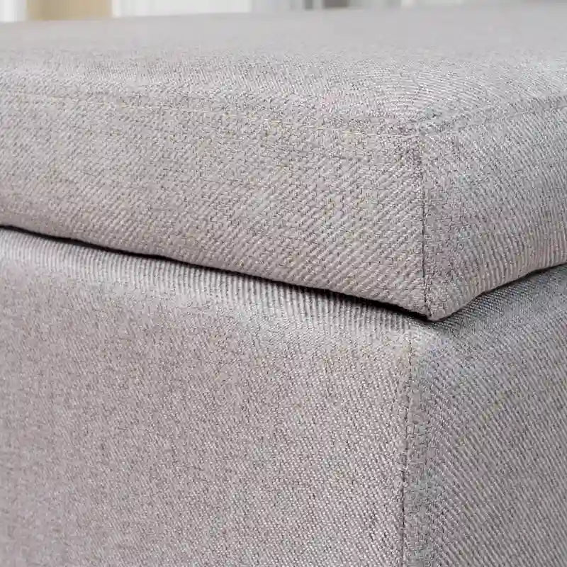 Banc Ottoman de Rangement en Tissu