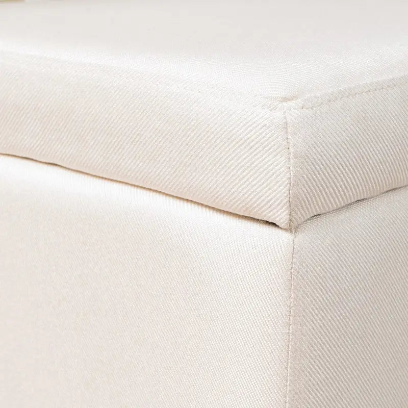 Banc Ottoman de Rangement en Tissu