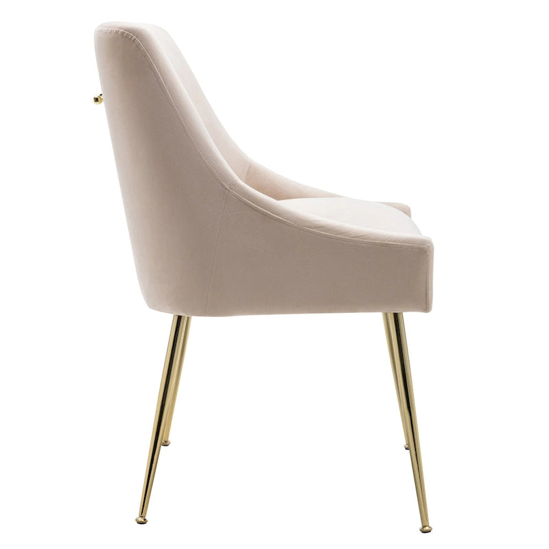 Fauteuil d'appoint contemporain en velours