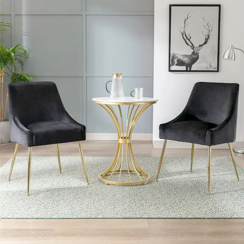Fauteuil d'appoint contemporain en velours