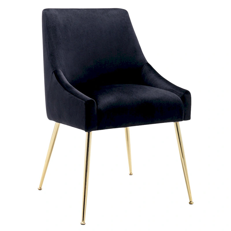 Fauteuil d'appoint contemporain en velours