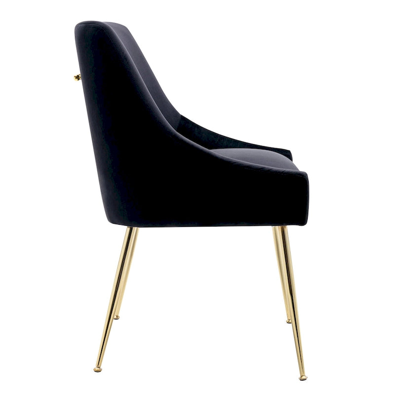 Fauteuil d'appoint contemporain en velours