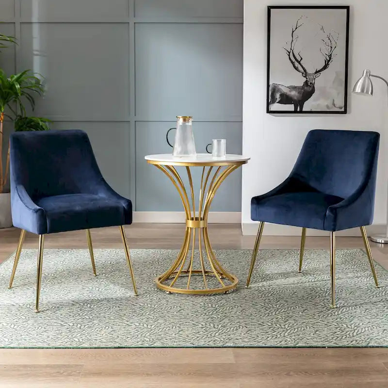Fauteuil d'appoint contemporain en velours