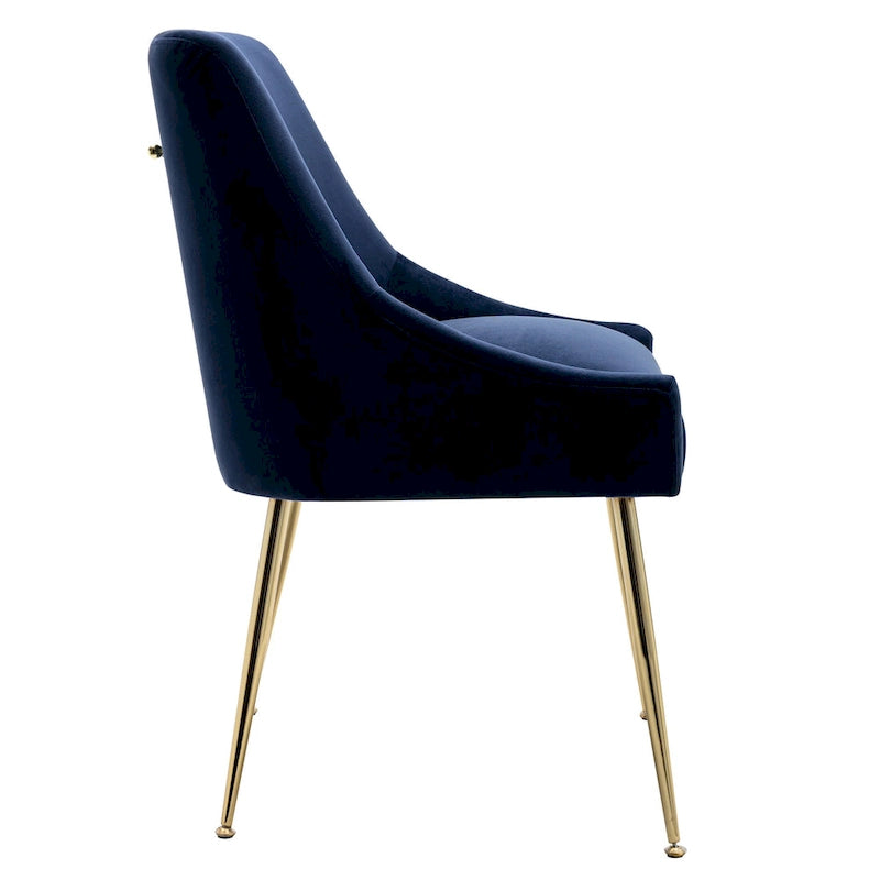 Fauteuil d'appoint contemporain en velours