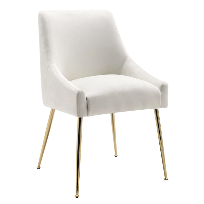 Fauteuil d'appoint contemporain en velours