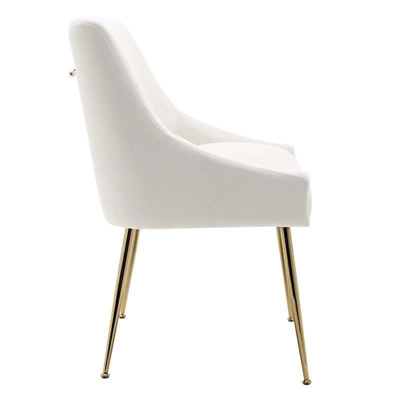 Fauteuil d'appoint contemporain en velours