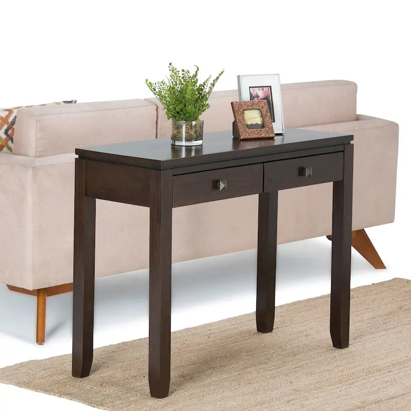 Table Console Canapé Contemporaine Large en BOIS MASSIF