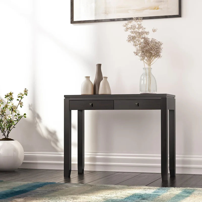 Table Console Canapé Contemporaine Large en BOIS MASSIF