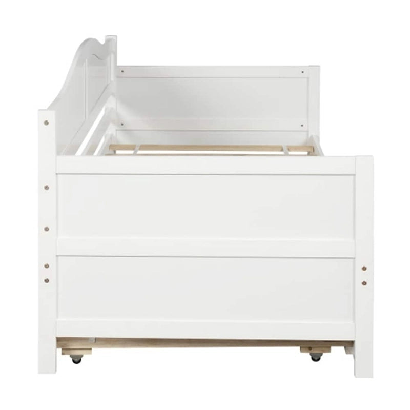 Lit de repos double en bois avec 2 tiroirs / Lit gigogne, Canapé-lit