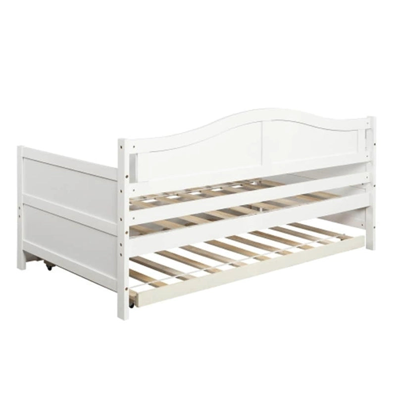 Lit de repos double en bois avec 2 tiroirs / Lit gigogne, Canapé-lit