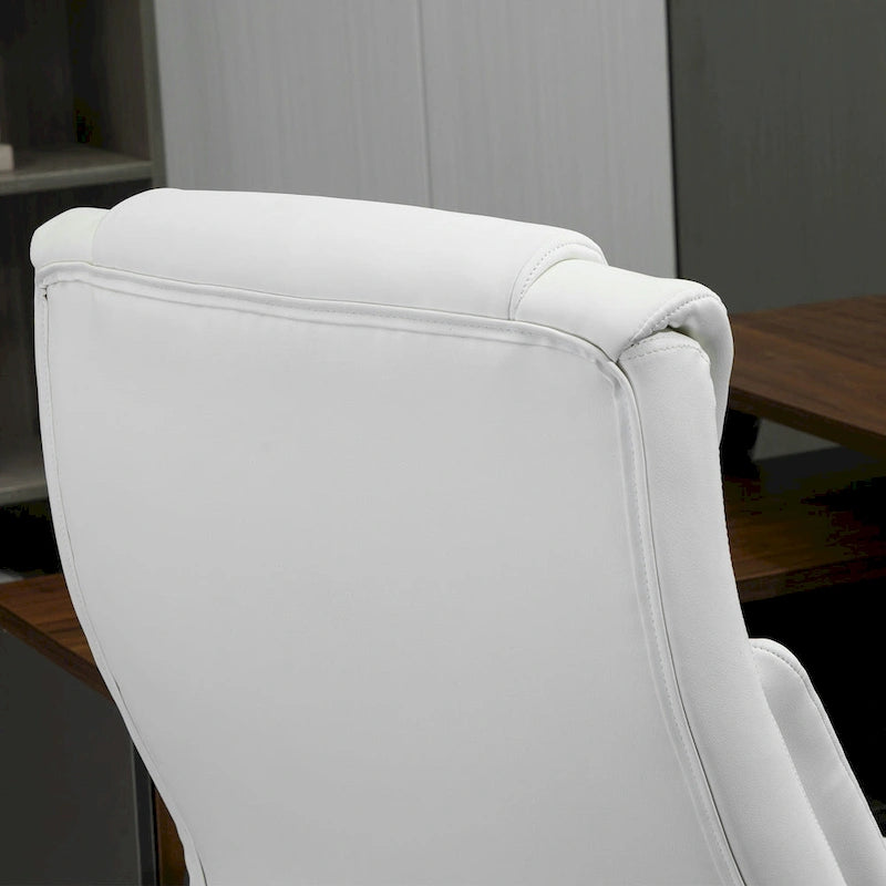 Chaise de bureau de direction Fauteuil de bureau en cuir PU Rembourrage ergonomique