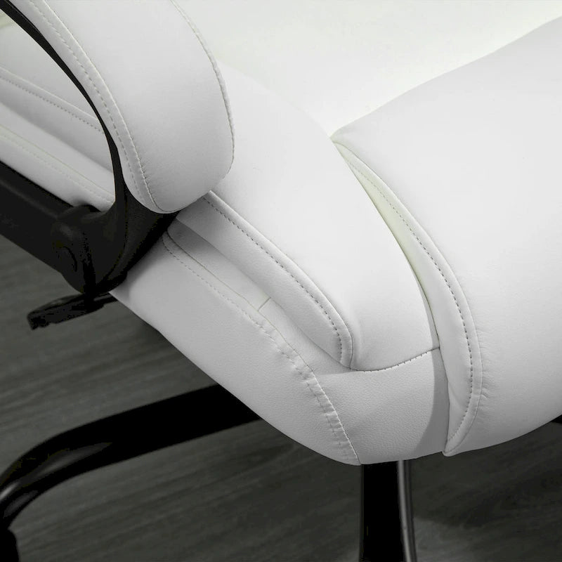 Chaise de bureau de direction Fauteuil de bureau en cuir PU Rembourrage ergonomique