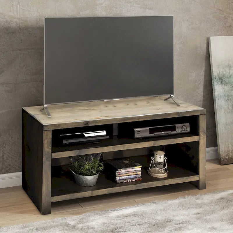 Meuble TV pour téléviseurs jusqu'à en finition bois de grange