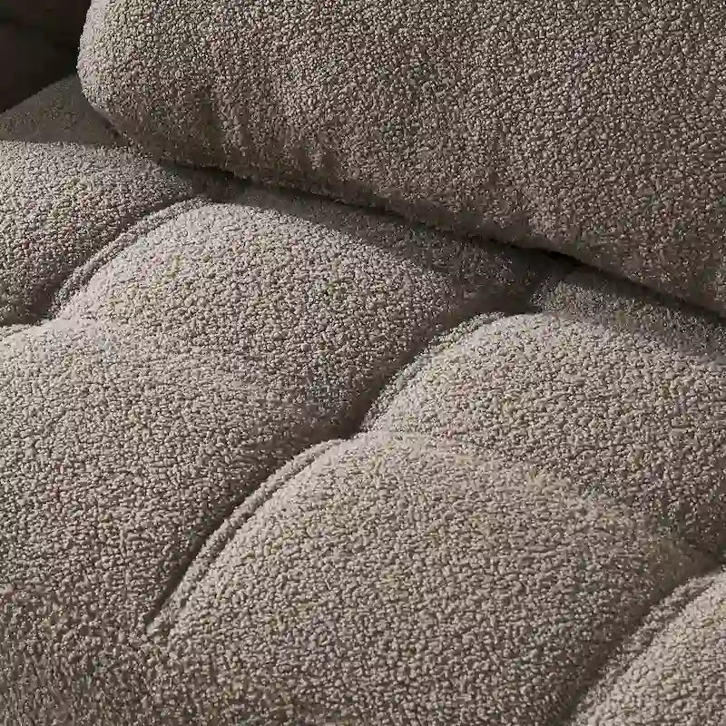 Canapé-lit convertible futon avec pieds en bois massif et revêtement en lin