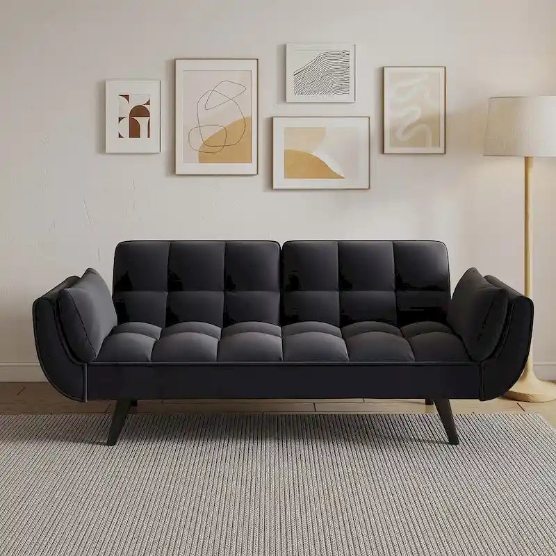 Canapé-lit futon, canapé futon pliable convertible inclinable