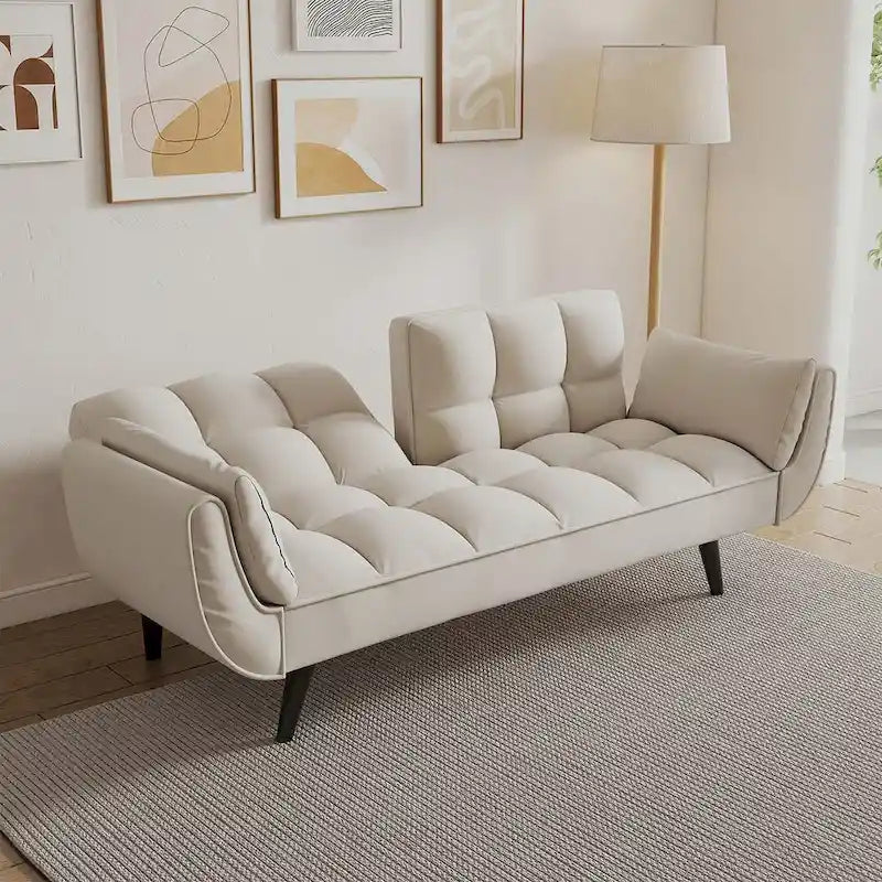 Canapé-lit futon, canapé futon pliable convertible inclinable
