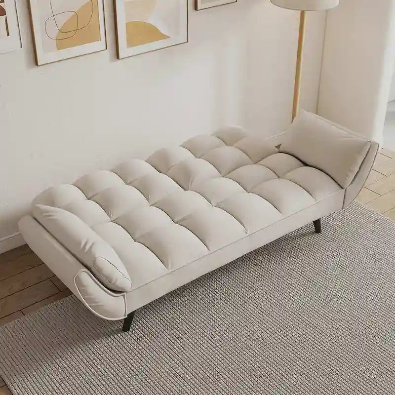 Canapé-lit futon, canapé futon pliable convertible inclinable