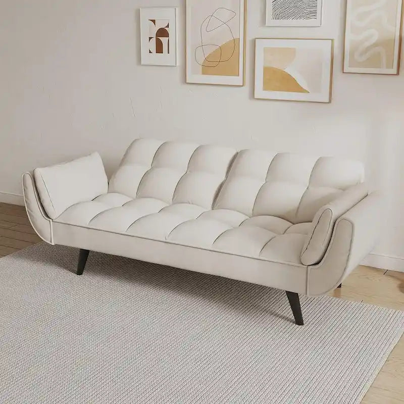 Canapé-lit futon, canapé futon pliable convertible inclinable