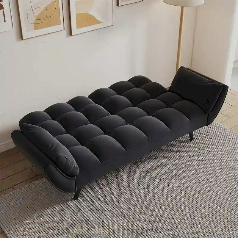 Canapé-lit futon, canapé futon pliable convertible inclinable
