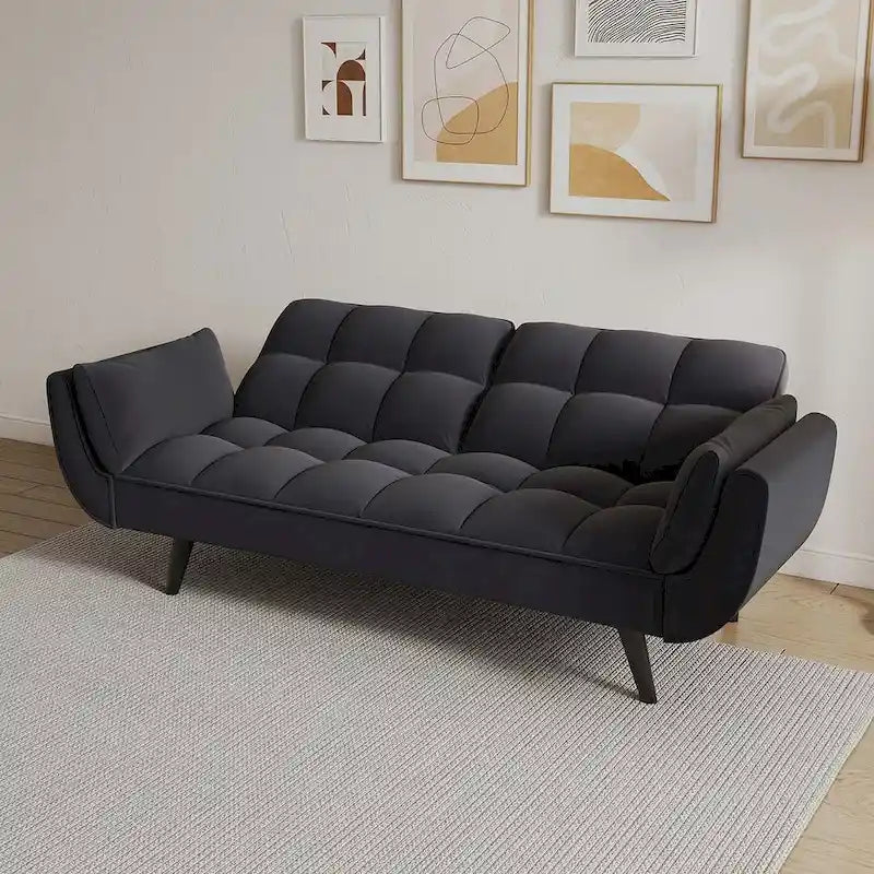 Canapé-lit futon, canapé futon pliable convertible inclinable