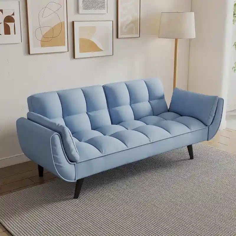 Canapé-lit futon, canapé futon pliable convertible inclinable