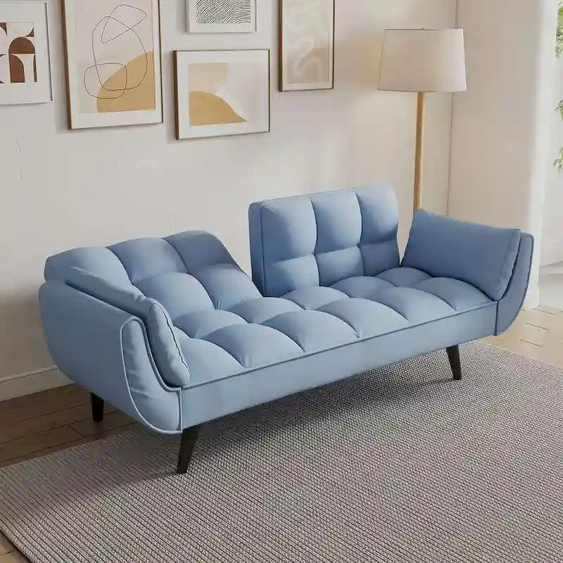 Canapé-lit futon, canapé futon pliable convertible inclinable