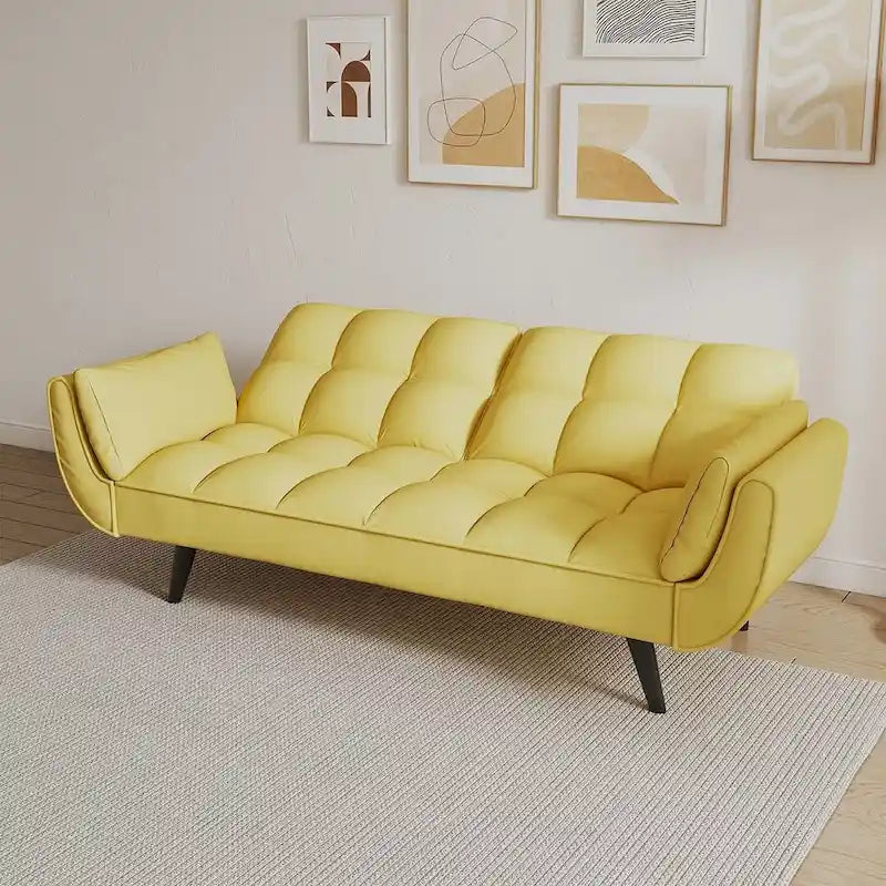 Canapé-lit futon, canapé futon pliable convertible inclinable
