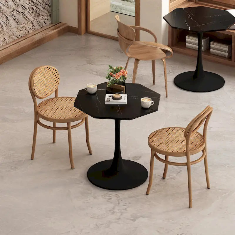 Table de salle à manger octogonale moderne