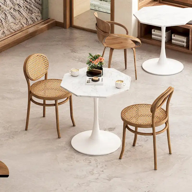 Table de salle à manger octogonale moderne