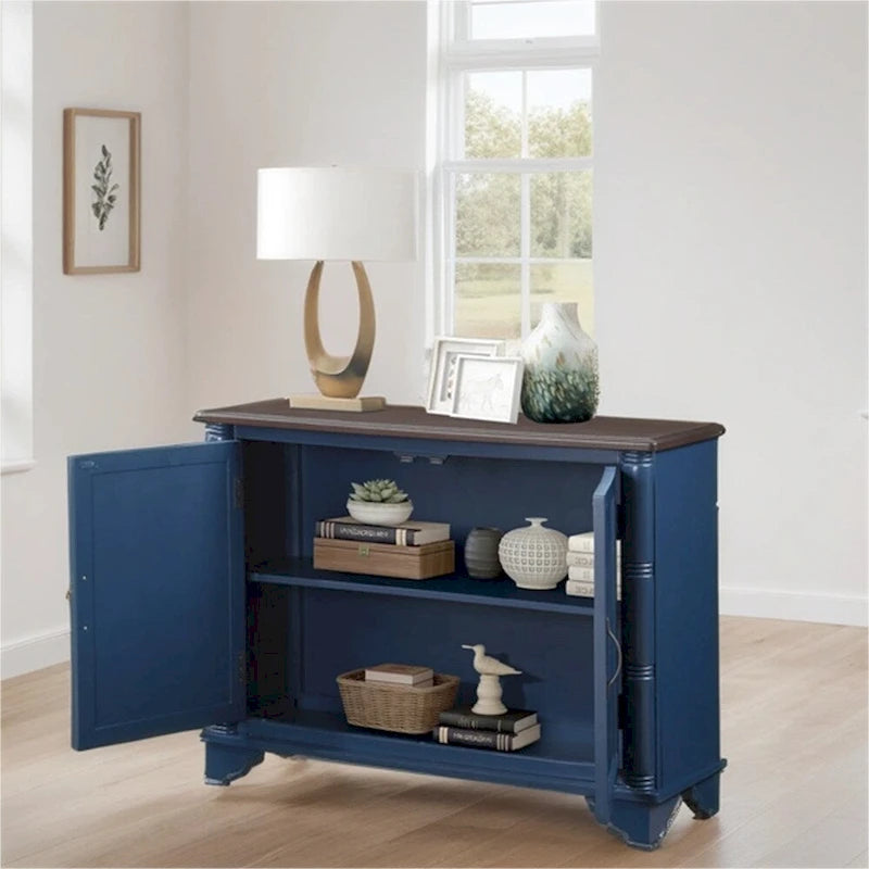 Table basse de canapé en bois rétro avec étagère de rangement réglable