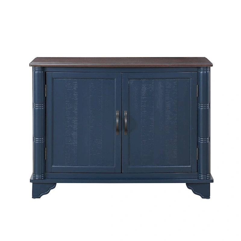 Table basse de canapé en bois rétro avec étagère de rangement réglable