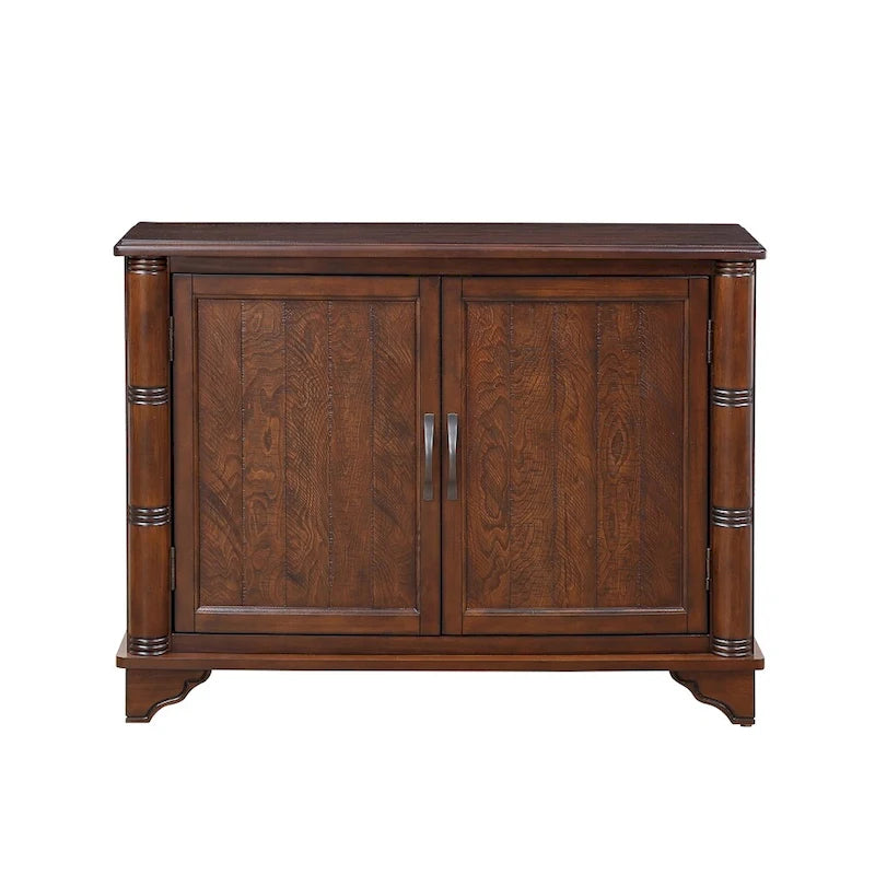Table basse de canapé en bois rétro avec étagère de rangement réglable