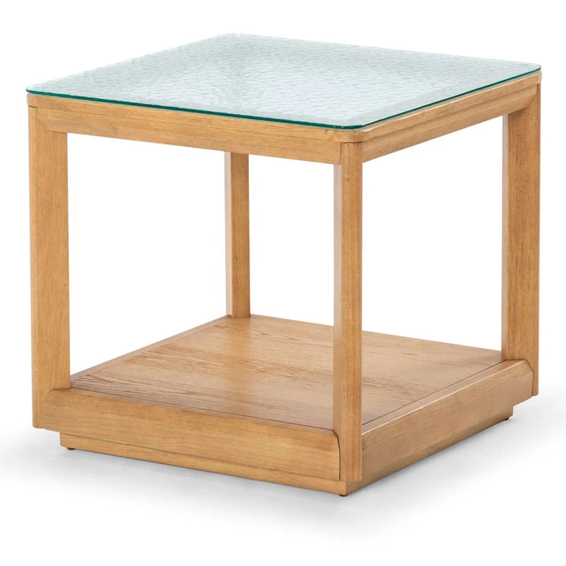 Table d'appoint à plateau en verre