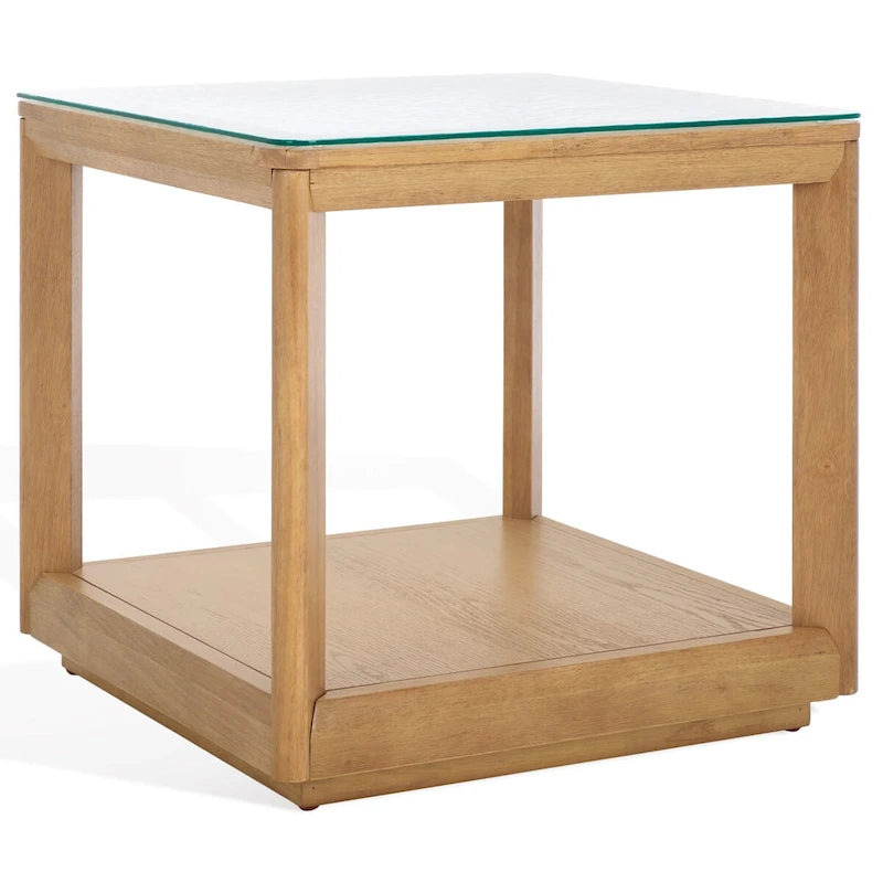 Table d'appoint à plateau en verre